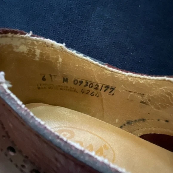 Bass vintage leather spectator style Mary Jane shoe - Picture 10 of 11